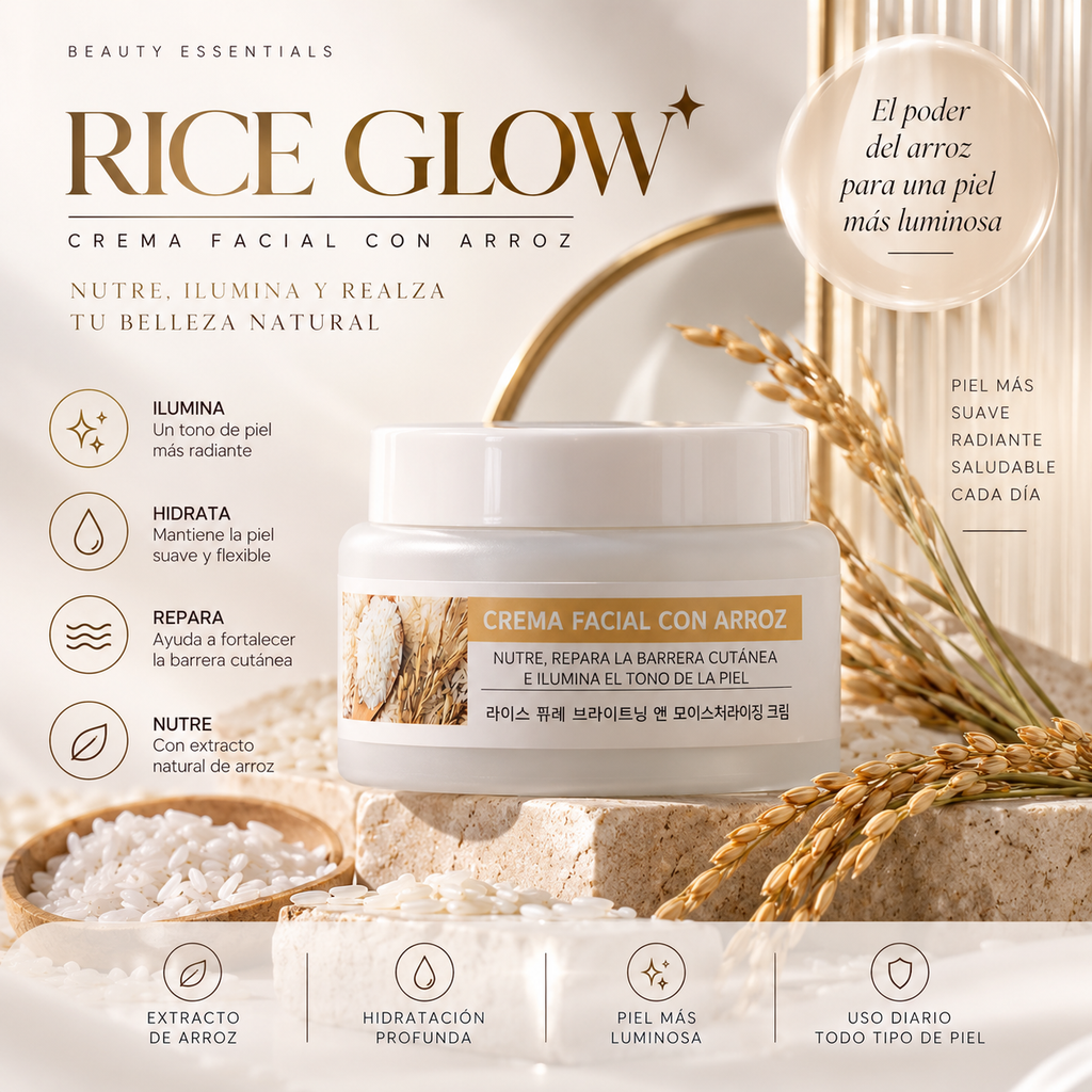 Rice Skin Glow Korean 쌀크림