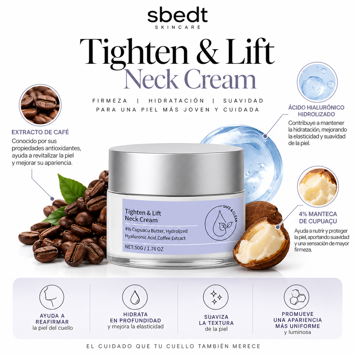 Tighten &  Lift Neck Cream — Crema Reafirmante para el Cuello