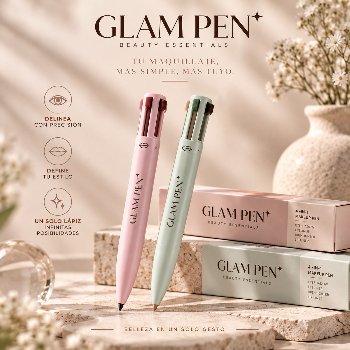 Glam Pen 4 en 1 korean