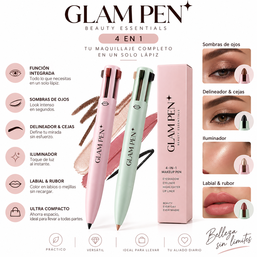 Glam Pen 4 en 1 korean