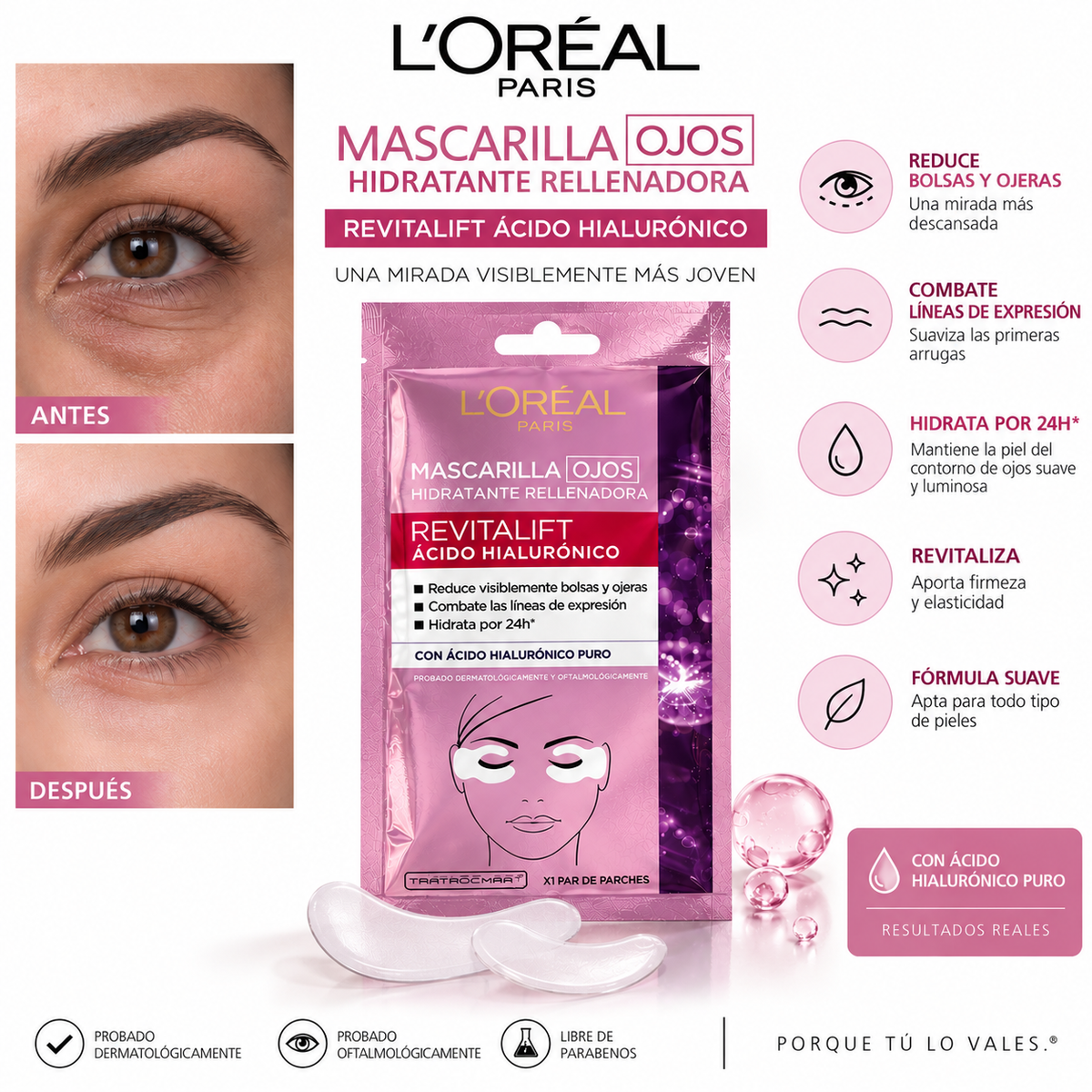 Mascarilla Revitalift Ojos LOREAL